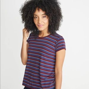 Marine Layer bold stripe swing crew